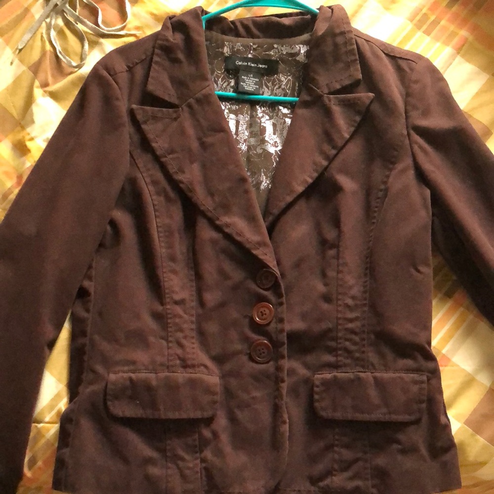 brown blazer